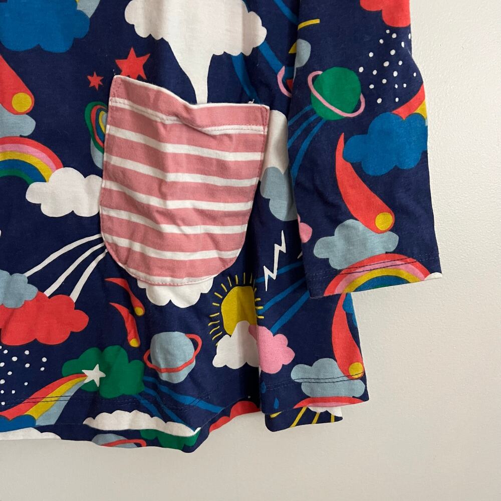 Mini Boden rainbow tunic dress (8/9) - Picture 2 of 8